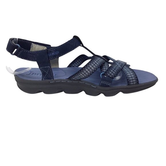 Jambu Sport Sandals NWOT Bay Water Ready Vegan Blue Size 7 Strappy Webbing Adj - Picture 5 of 10